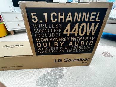 LG S60TR 5.1 Channel Soundbar 440W-New Set