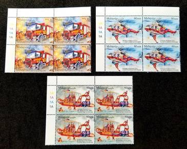 Mint Stamp Block 4 Margin Rescue Vehicle Msia 2024