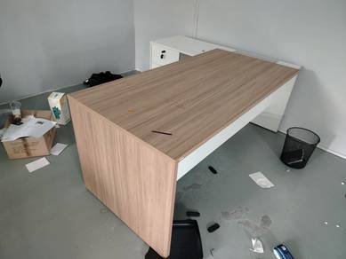 6FT L Shape Director Table wt Cabinet TF420