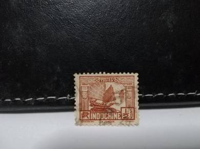 1931 French Indochina Stamp Junk Boat