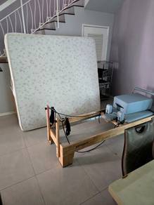 Solid Wood Pilates Reformer Bed Foldable Home