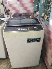 mesin basuh 8kg jenama sharp