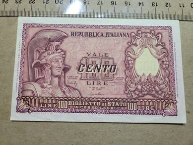 Italy 100 LIRE 1951 - Pick 92a   AU
