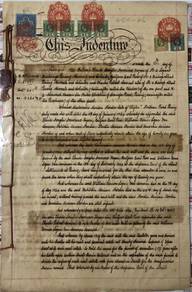 1926 Straits Settlements Indenture REVENUE Penang