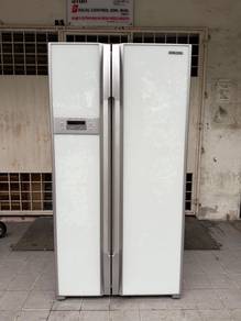 Hitachi 2 side by side door refrigerator fridge