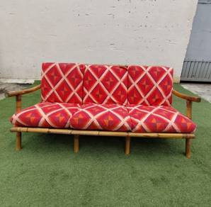 YE99AC1 Kerusi Rotan 5 Feet 3 seater Rattan Sofa