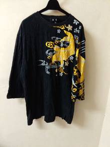 745.vintage y2k koi shirt black tee