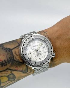 Custom Seiko Mod 46mm White Metallic Tuna
