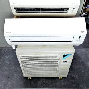 Used Aircond Daikin R32 Second 1hp-3hp T8125D