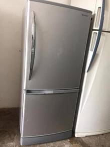 Silver Panasonic Small Fridge Refrigerator Peti