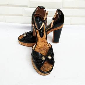 Marc by Marc Jacobs patented leather platform heel