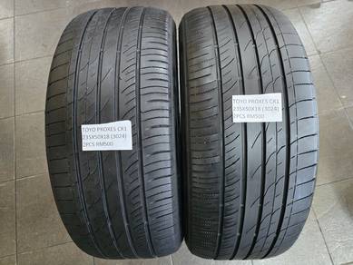 2pcs TOYO PROXES CR1 TYRES 235 5018 2355018