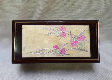 Vintage Westland Co Edel Weiss Music Jewelry Box