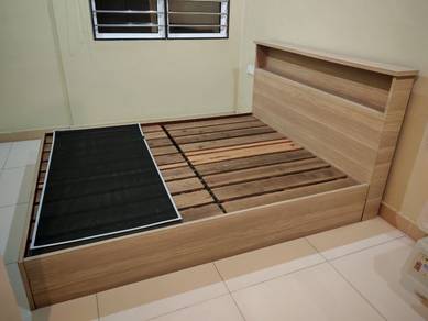 Solid Merbau Wood Queen Size Bed Frame