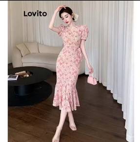 Lovito pink dress