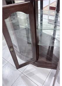 argent sell Wooden Glass Display Cabinet