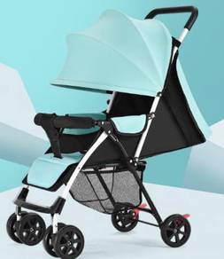 Blue biru stroller baby infant carrier light 6