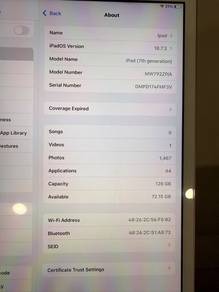 iPad 7th Generation 128GB Rose gold