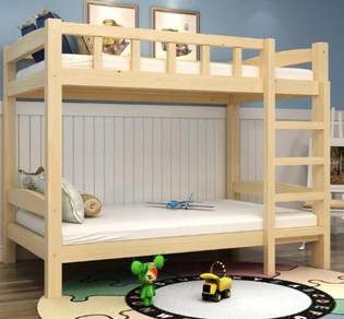 Double decker katil Kid children Bed frame 5