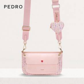 Pedro Limited
Tweed Double Flap Shoulder Bag