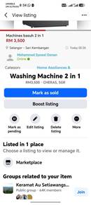 Washing and Dryer Machine 2 in 1