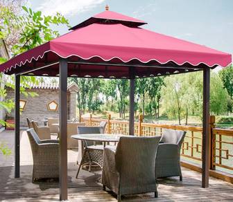 Garden Rack Outdoor Gazebo Pergola Besi Steel Rak