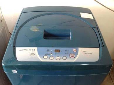 Blue Automatic Washing Machine Mesin Daewoo Basuh