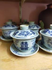 porcelain cup and cawan 