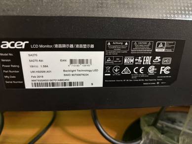Monitor Acer 27inch SA270