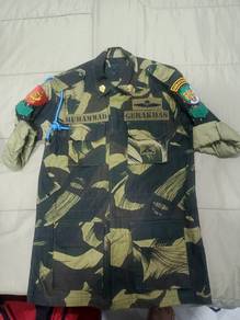 Vintage Baju Askar Melayu Patch komando 80an