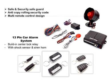 13 PIN BLACK COBRA CAR ALARM, Full set. Mx2