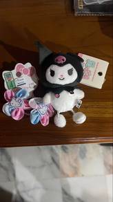 Kuromi official keychain and hair tie