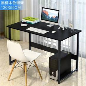 Black hitam Table meja pejabat office desk 2