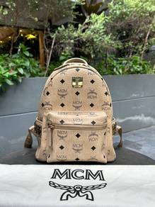 MCM Star Side Studs Studded Small Backpack