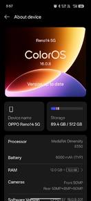 oppo reno 14 5g 12/512g