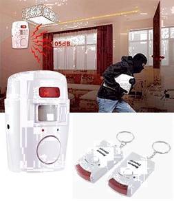 Motion Alarm Sensor With 2 Remote Controllers