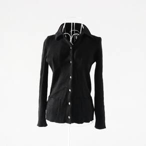 PRADA Black Wool Cardigen Knitwear