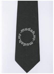Dark Silver Grey Blinking Solid Formal Neck Tie