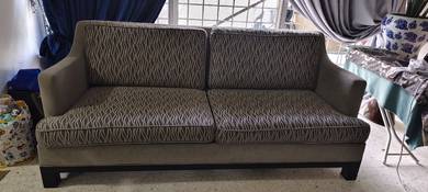 one pc of 2 seater and 2 wing chairs 