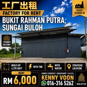 Warehouse / Factory For Rent in Sungai Buloh,SGR