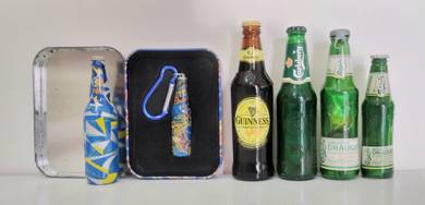 Guinness Tiger Carlsberg Miniature Bottle Combo