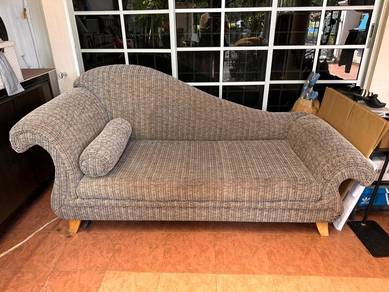 Comfortable Chaise Lounge with Bolster Pillow