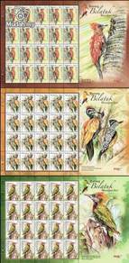 2013 SHEETLET Woodpecker Bird Stamp Malaysia UM L