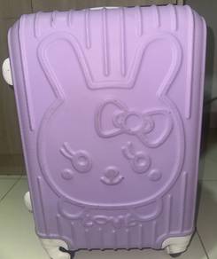 Cute Purple Hello Kitty Trolley Bag