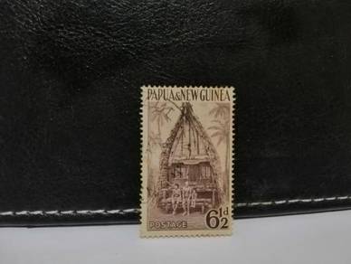 1952 Papua New Guinea Stamp Traditional House