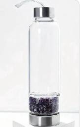Natural Crystal Energy Water Bottle
