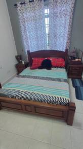 Set bilik Tidur Kayu Jati/Gaya Jati/Kayu Solid Vin