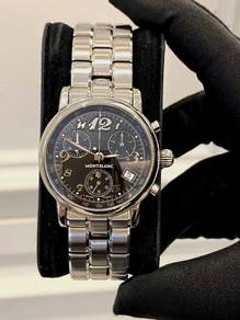 Montblanc Chronograph Star Ref 7038 Black Dial