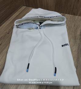 BOSS White Hoodie Soody Collection