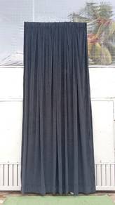 YA33J Langsir Panjang L.275xH.226 cm Curtain Black